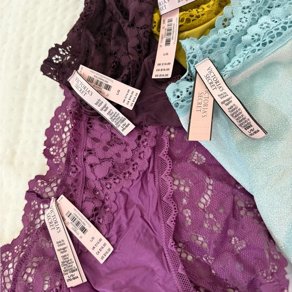 NWT Victoria's Secret Body by Victoria Lace Hiphugger/Hipster (4) - size L/G - Picture 2 of 2